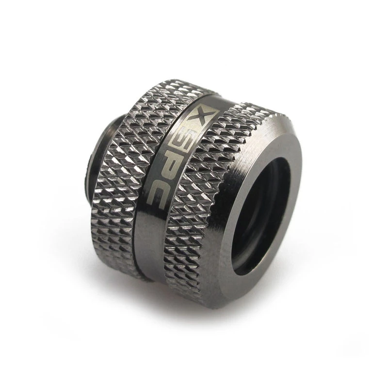 XSPC konektor G1/4 na 14 mm hardtube, čierny chróm - 8 ks