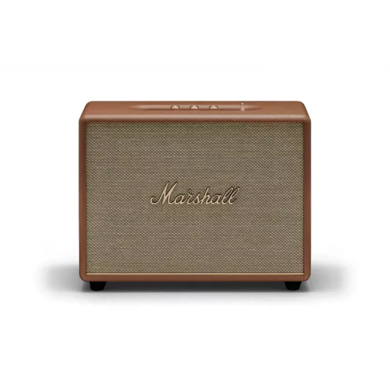 Bezdrôtový reproduktor MARSHALL Woburn III Brown — Multiroom, Bluetooth, Wi‑Fi, analógové vstupy
