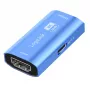 HDMI opakovač, 20m, 8K 60Hz, HDCP 2.3, hliník, modrá