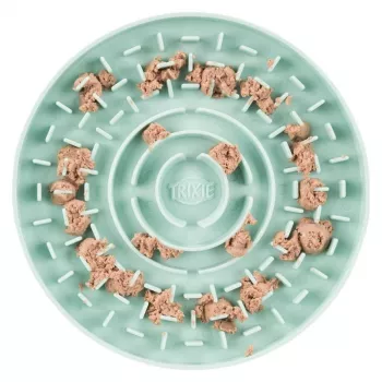 Lízacia doska Trixie Junior 15 cm — lízacia miska pre psov, zelená, priemer 15 cm, junior, 200 g
