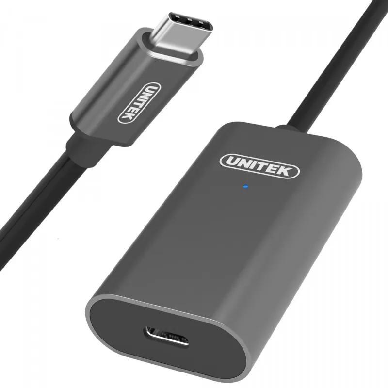 USB kábel UNITEK U305A 5m USB 3.2 Gen 1 USB C sivý