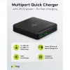 GOOBAY Multiport USB-C PD GaN stolná nabíjačka 65 W, čierna
