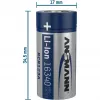 Ansmann 16340 Li-Ion batéria 850 mAh 3,6 V Micro-USB vstup 1300-0015