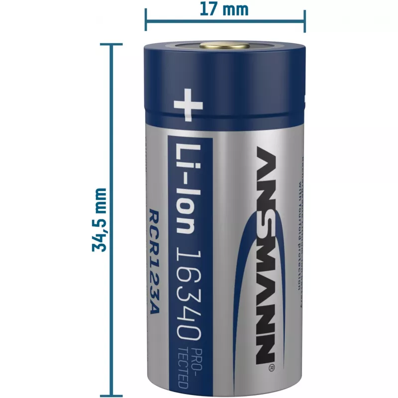Ansmann 16340 Li-Ion batéria 850 mAh 3,6 V Micro-USB vstup 1300-0015