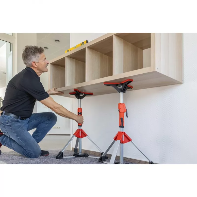 Stropná a montážna podpera Bessey STE90 nastaviteľná 575–910 mm s pákovým čerpadlom