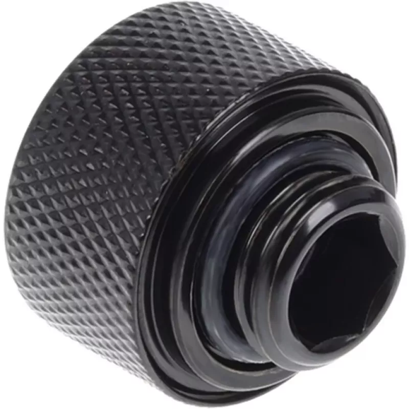 Alphacool Eiszapfen 17379 HardTube kompresná spojka 16 mm G1/4, Deep Black, 6 ks