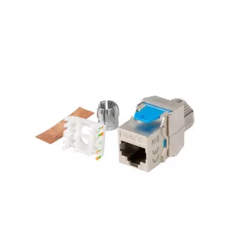Keystone modul Lanberg KSF8-4000 plochý modrý strieborný RJ-45