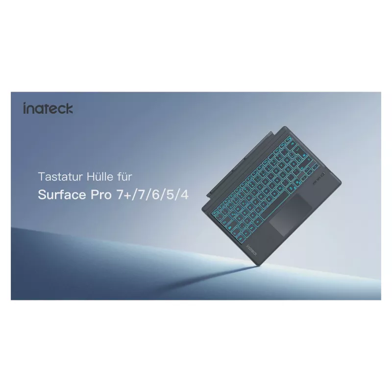 inateck klávesnica Surface sivá, Sureface GO 1-4 Com. QWERTZ