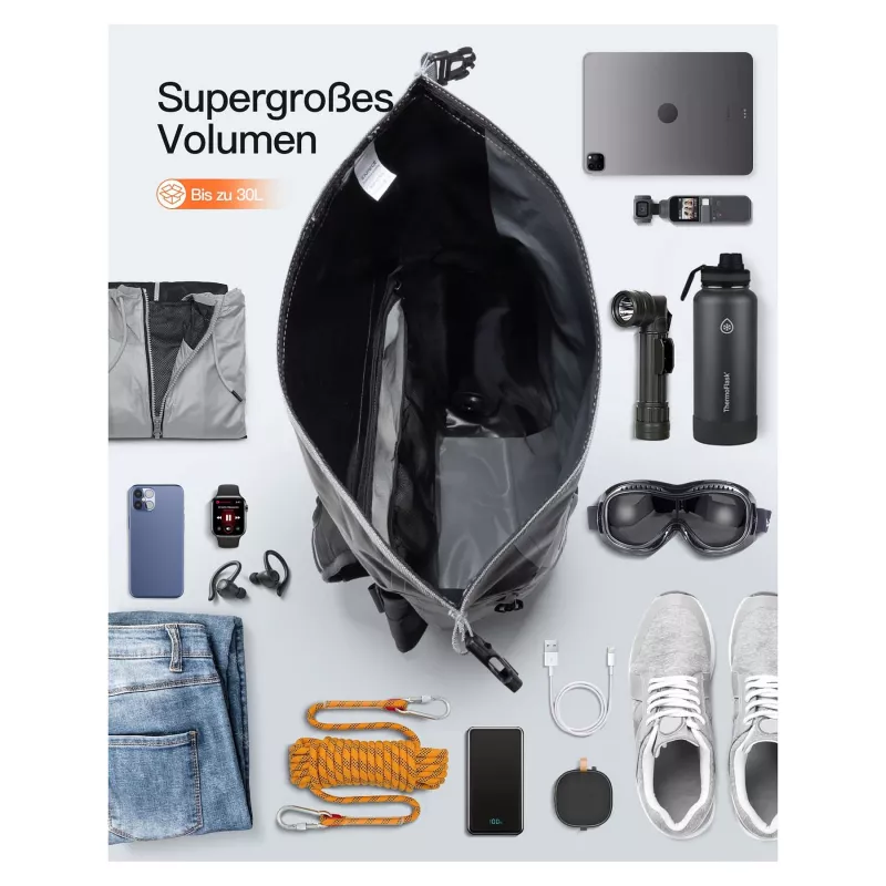 inateck batoh na notebook BP06003 sivý/čierny 25-30L