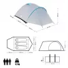 NILS CAMP ROCKER NC6013 3-miestny stan