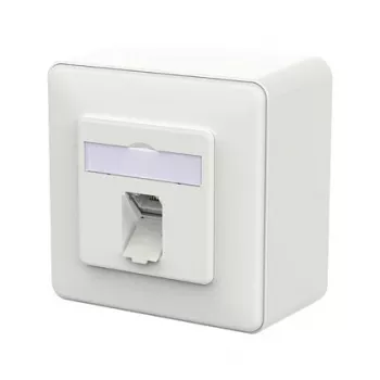 METZ CONNECT zásuvka E-DAT C6A LSA++ 1 port AP dopravná biela