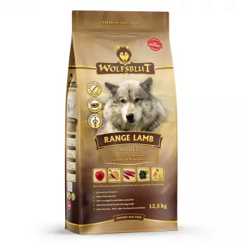 WOLFSBLUT Range Lamb jahňacie s ryžou - suché krmivo pre psov - 12,5 kg