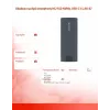 Puzdro na M.2 SSD SAVIO AK-67 sivé, USB 10 Gbit/s, podpora pre jednotlivé M.2 disky