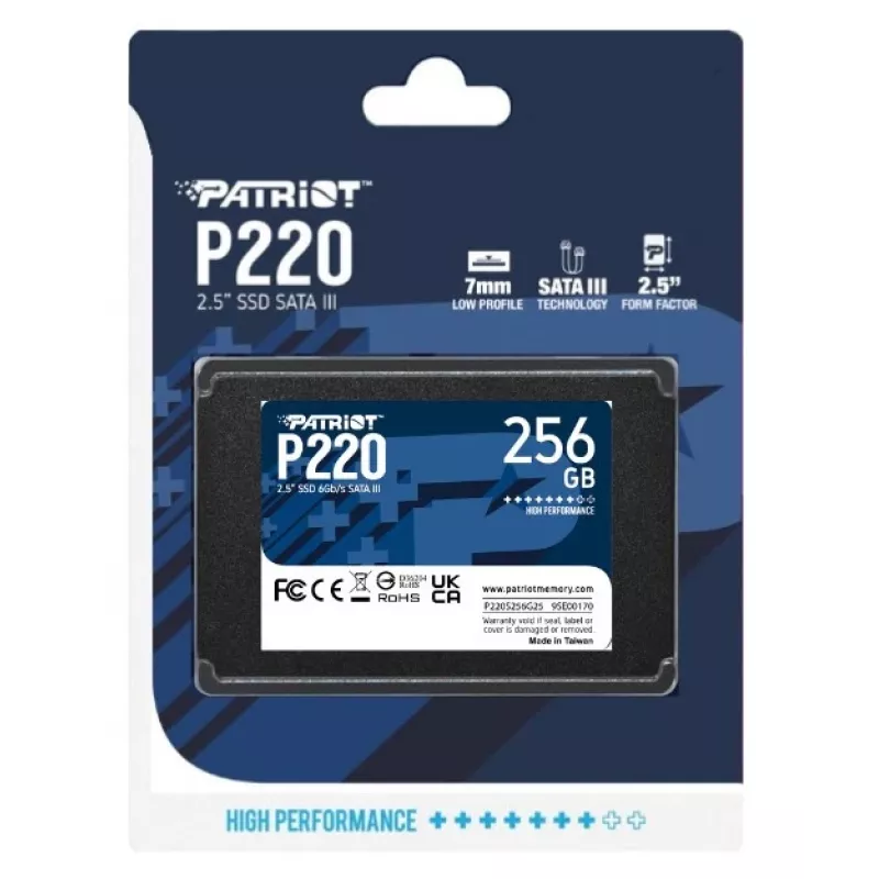 SSD disk Patriot P220 256 GB 2,5 palca SATA III