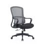 Up Up Darwin ergonomická kancelárska stolička čierna, čierna látka + sivá sieťovina