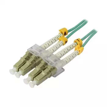 Optický 2-vláknový patch kábel 15 m LC-LC – 50/125 µm – OM3 – AD=2 mm – Synergy 21