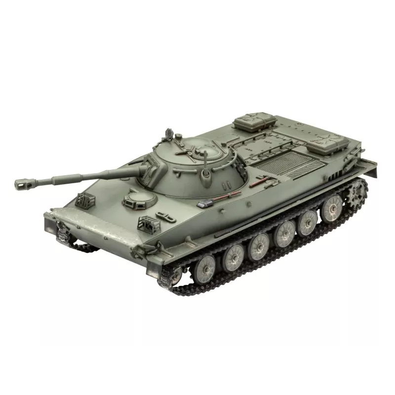 Plastový model REVELL PT-76B mierka 1:72 stavebnica, vojenský obojživelný ľahký tank