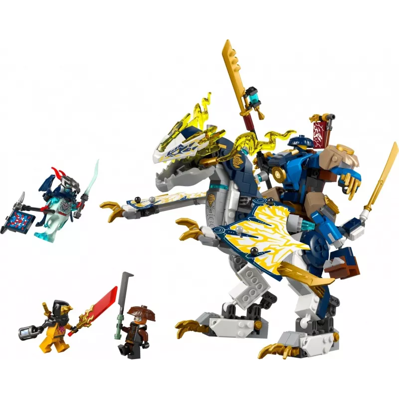 LEGO NINJAGO set 71843 Rogue’s Mech Dragon Rider — 584 dielov, 4 minifigúrky, výška modelu 190 mm