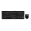 Klávesnica myš v cene CHERRY DC 2000 univerzálna USB AZERTY belgická čierna