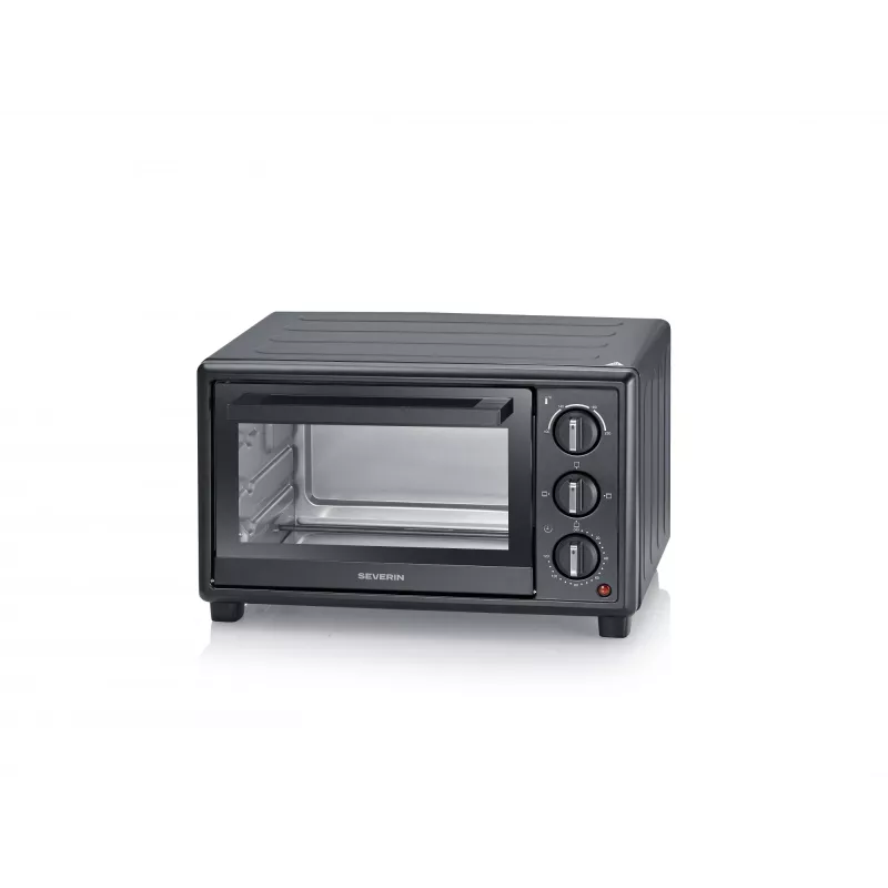 Elektrická mini rúra SEVERIN TO 2078 — 20 l objem, 1600 W, čierna, voľne stojaca