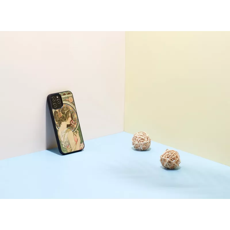 Puzdro na telefón man and wood pre iPhone 12 Pro Max – primulka čierna