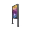 Edbak POK101 oceľové puzdro pre Digital Signage displej, čierna, na výšku 862x200x1981mm