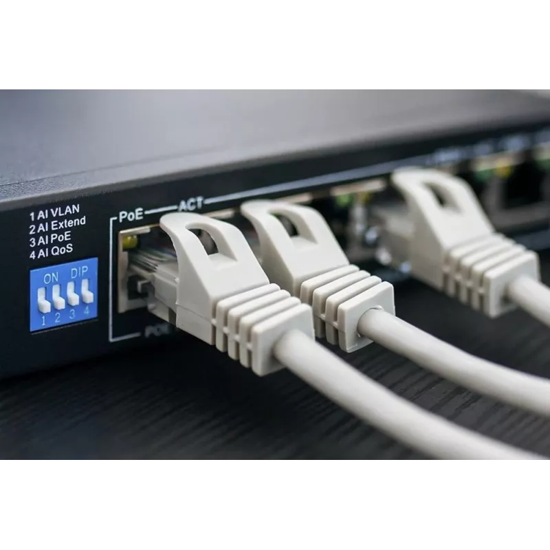 Sieťový kábel Extralink Twisted-Pair CAT5E FTP interiér 305M sivý