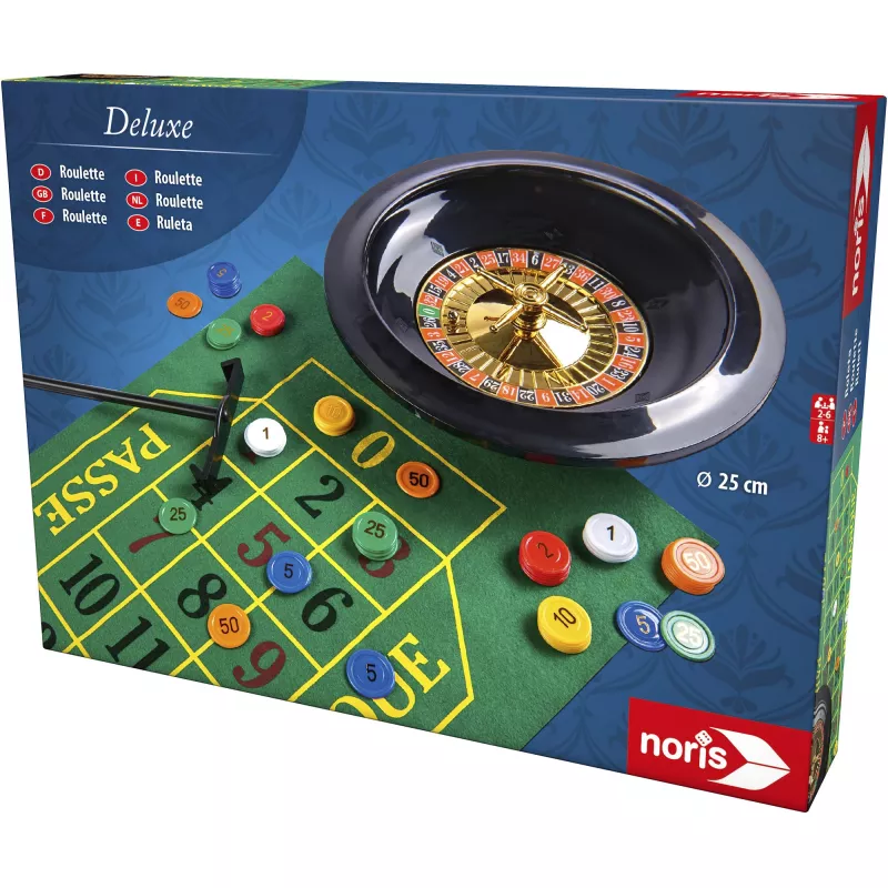 Deluxe-Set - ruleta 25 cm, stolová hra