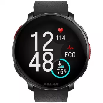Polar Vantage V3 - hliník - športové hodinky s remienkom - silikón - displej 3,5 cm (1,39 palca) - 32 GB - Bluetooth - 57 g - Night Black (900108890)