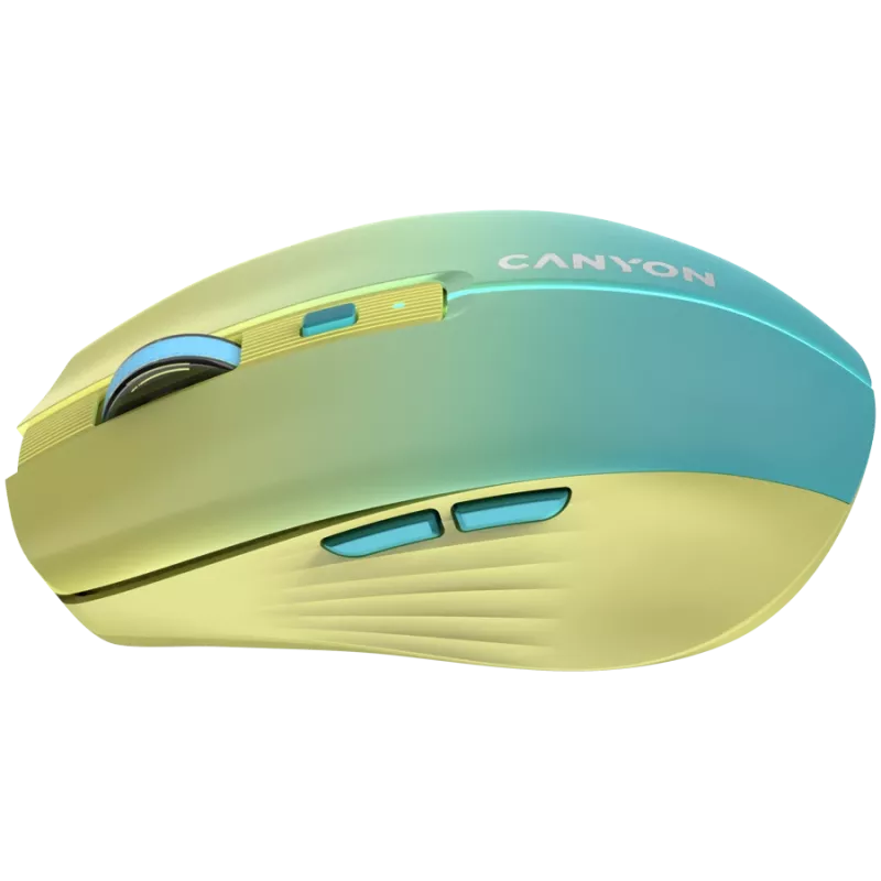 CANYON myš MW-44 Wireless Charge žltá modrá