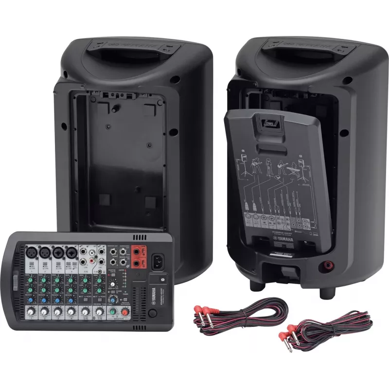 Yamaha STAGEPAS 400BT prenosný PA systém, 8-kanálový mixér, zabudovaný výkonový zosilňovač