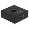 DeLock HDMI 2-1 obojsmerný 4K 60 Hz kompaktný - Retail Box - video/audio switch - 2 x HDMI - desktop (64072)