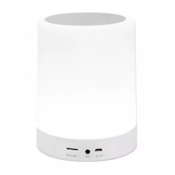 Manhattan Sound Science Bluetooth reproduktor, 5 hodín prehrávania, dosah 10 m, čítačka microSD kariet (32 GB), Aux 3,5-mm konektor, výstup 3 W, USB-A nabíjací kábel v balení, 1200-mAh batéria, Bluetooth v5, integrované zavesenie, biela, 3 roky záruka