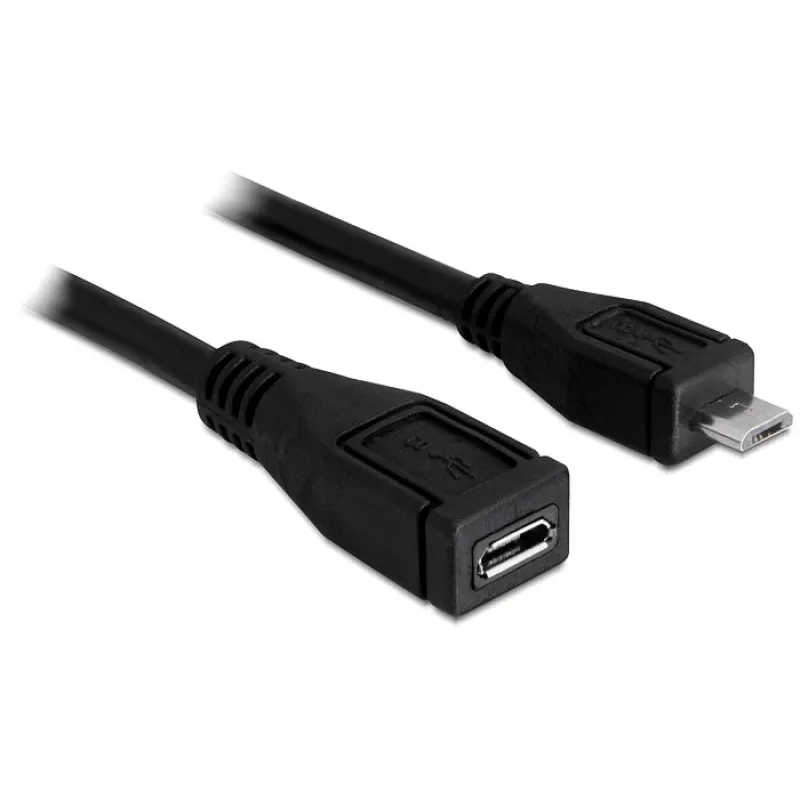 USB kábel DeLOCK 83248 USB 2.0 1m Micro-USB B čierny