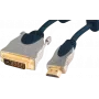 Video káblový adaptér ShiverPeaks SP77480 1 m HDMI Type-A DVI-D modrý