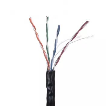 Sieťový kábel LANBERG LCU6-10CC-0305-BK U/UTP Cat6 305 m, 23 AWG, CCA, 250 MHz, čierny