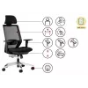 SPECTRUM ergonomická kancelárska stolička čierna