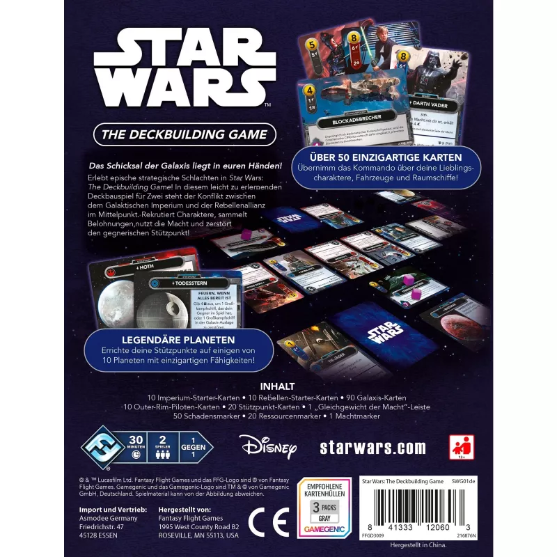 Star Wars: Das Deckbuilding-Spiel, kartová hra
