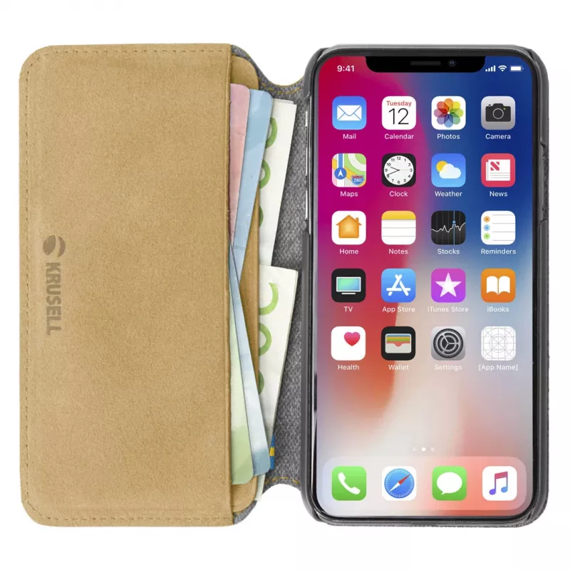 Folio puzdro Krusell Broby 4 Card SlimWallet iPhone XS Max