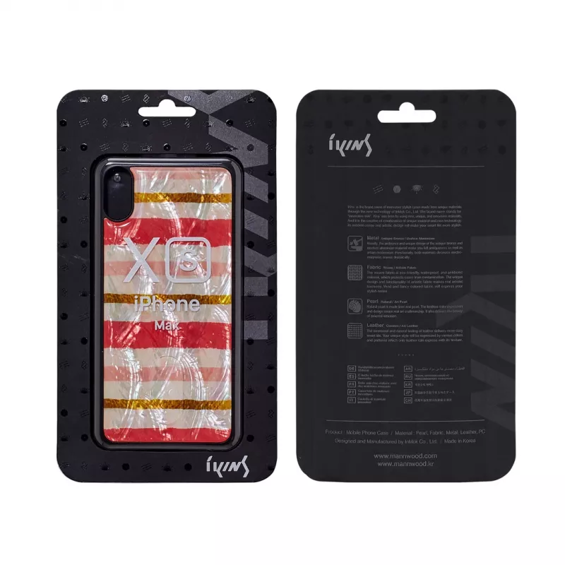 Puzdro na telefón iKins pre iPhone XS Max — čierna, dizajn Shortcake