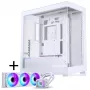 PHANTEKS NV-Series NV5 MK2 ATX skriňa, tvrdené sklo, DRGB - matná biela + Glacier One 360M25 Gen2 DRGB AiO kvapalinové chladenie - 360 mm