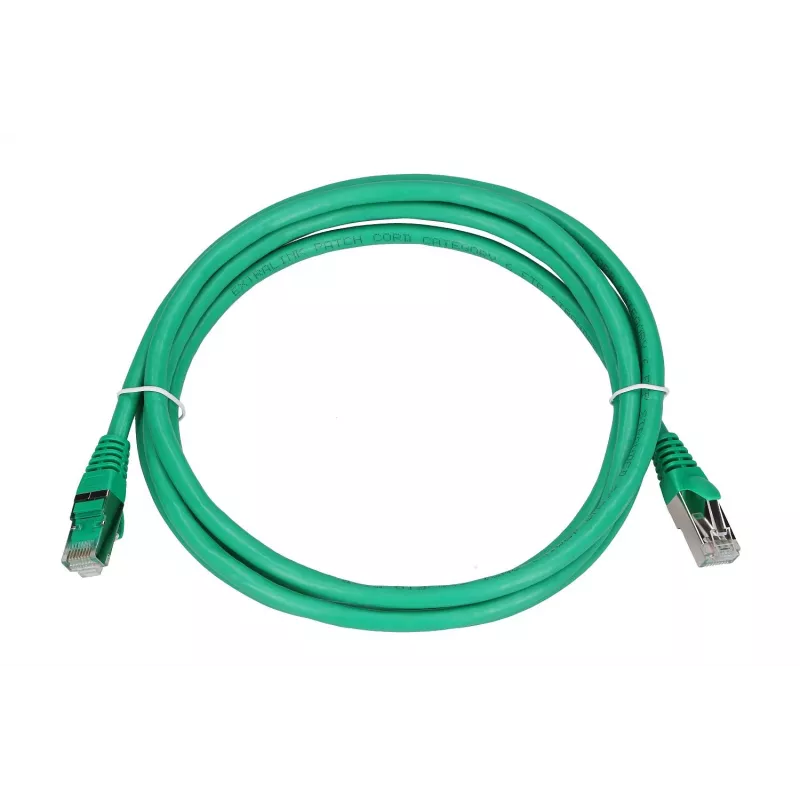 Extralink Cat.6 FTP 2m LAN patch kábel, medený sieťový kábel, twisted pair 1Gbit/s