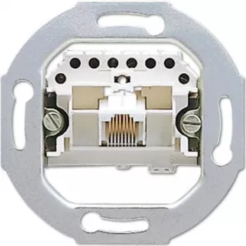 JUNG UAE 8 UPO RJ-45 strieborná zásuvka (UAE8UPO)