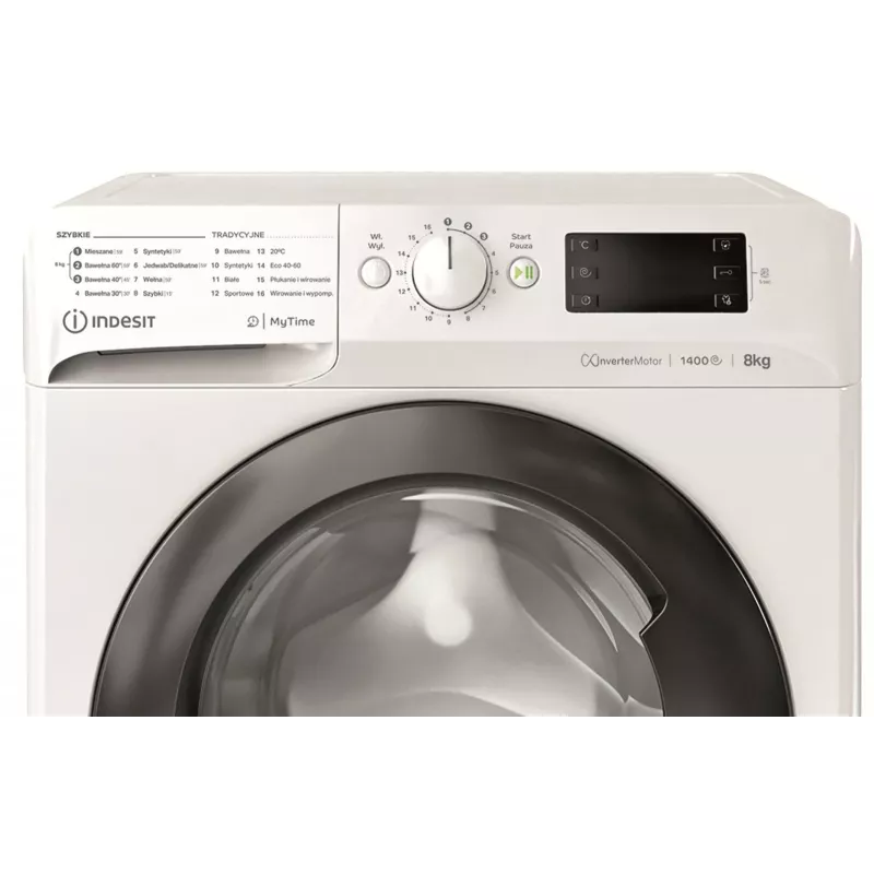 Práčka INDESIT MTWE81495WBPL 8 kg, 1400 ot/min, energetická trieda B