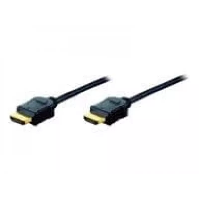 Assmann HDMI High Speed prepojovací kábel, typ A konektor samec/samec, 10,0 m, s Ethernet, predtým HDMI 1.4, UL, čierny, pozlátený (AK-330107-100-S)