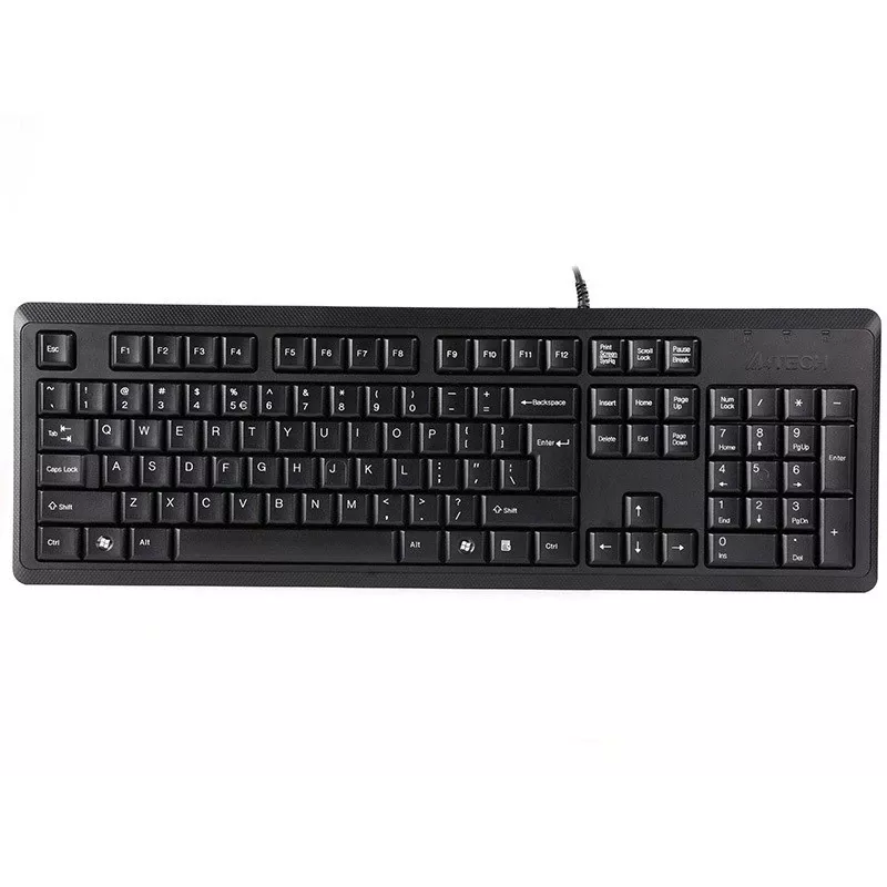A4Tech KR-92 klávesnica Universal USB QWERTY angličtina čierna