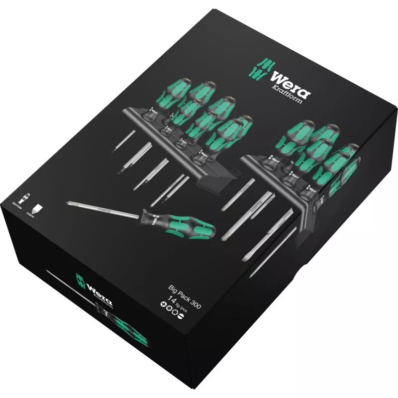 Wera Big Pack 300 sada jednorazových skrutkovačov