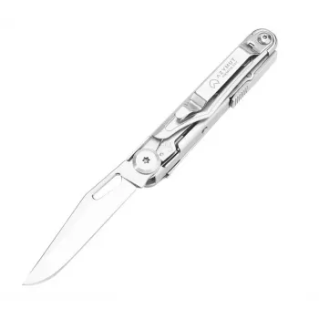 Multitool AZYMUT H2038B — 8-tools ušľachtilá oceľ kompaktný EDC, 173 mm, 125 g, s puzdrom a sadou bitov
