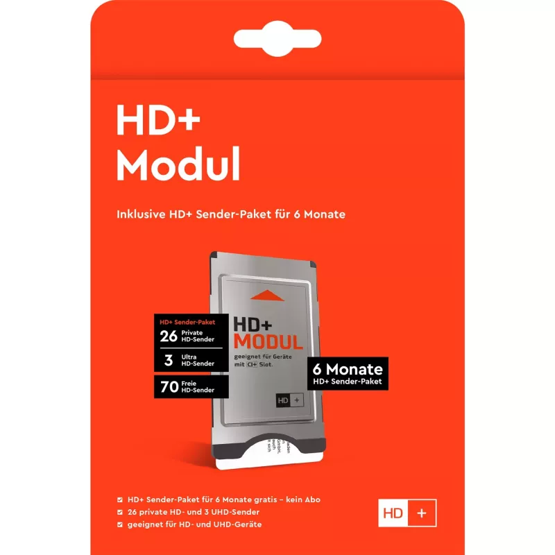 HD plus HD+ modul vrátane 6 mesiacov balíka staníc HD+
