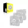 Corsair RS120 PWM ventilátory do skrinky, balenie 3 ks, 120 mm, biele, CO-9050193-WW